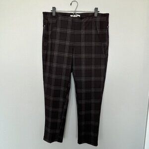 Zac & Rachel Maroon Plaid Dress Pants L